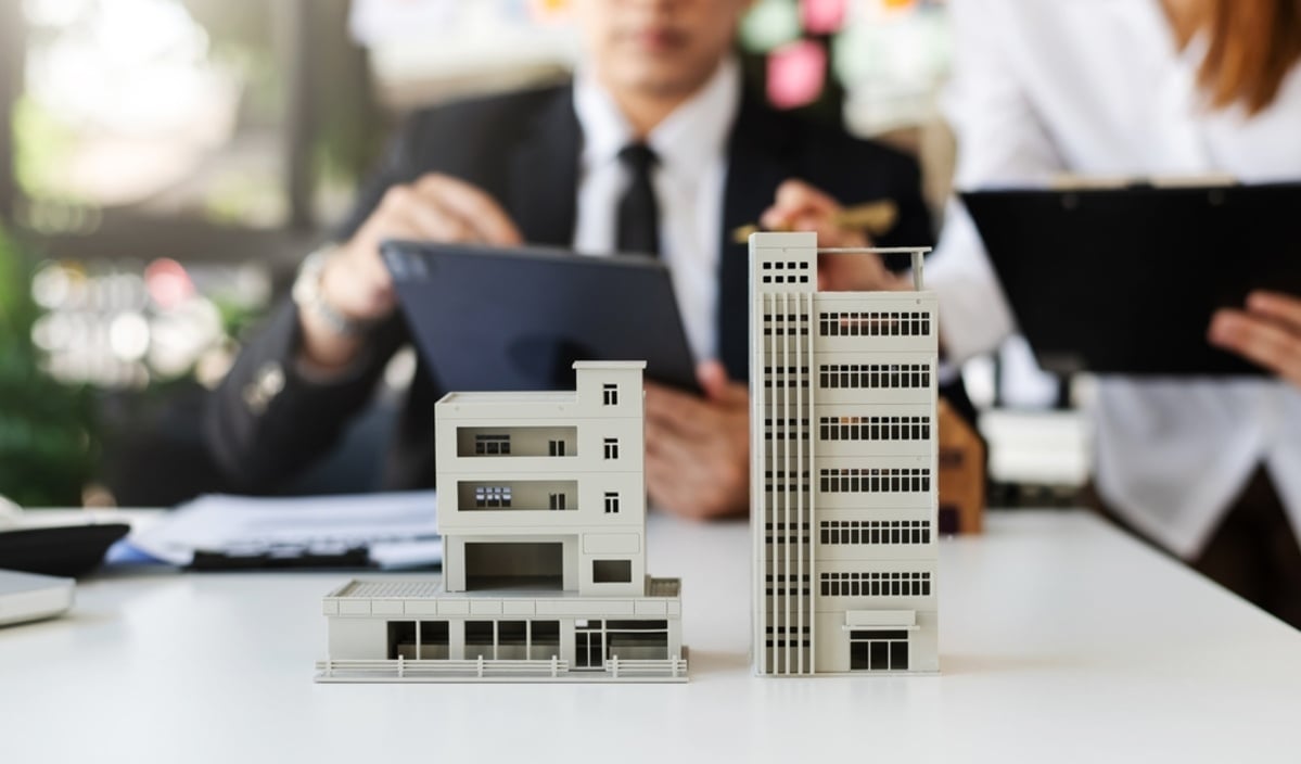 Models of commercial real estate buildings